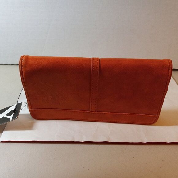 New Maxx New York Orange Fuul size Wallet - Picture 2 of 6